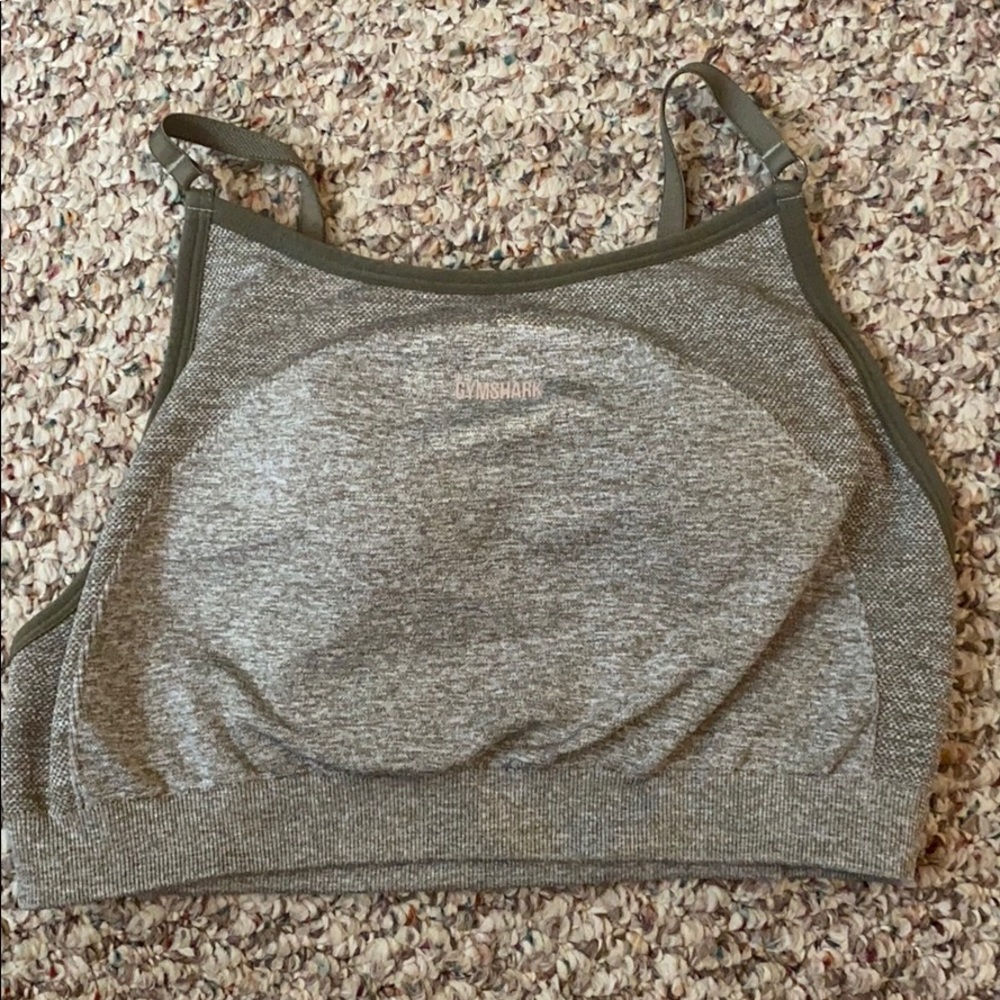 Army Green Gymshark Flex Sports Bra